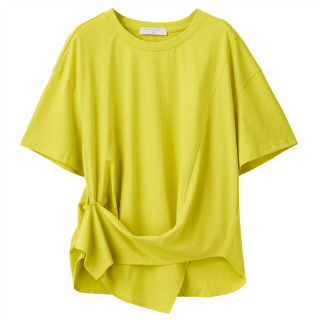 pass潮牌夏款黑红条纹t恤女假两件圆领设计感宽松短袖上衣6820111174