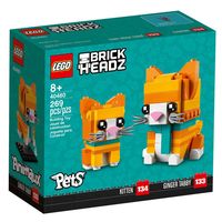 LEGO 乐高 BrickHeadz方头仔系列 40480 黄虎斑猫