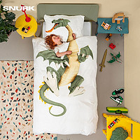 SNURK 新品龙snurk有机全棉儿童床上用品套件卡通纯棉被枕套件 1.2m床(适配150*200被芯)被枕两件套