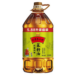 金龙鱼 外婆乡小榨 菜籽油 巴蜀风味 5.88L