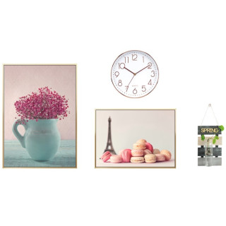 Basishome 倍思家北欧餐厅装饰画ins风挂画小清新简约装饰画夏花筑梦 F款左40x55cm右30x40cm 油画布 报价价格评测怎么样 什么值得买