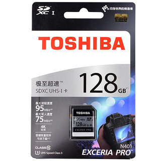 TOSHIBA 东芝 N401 SD存储卡 128GB（UHS-I、V30、U3）