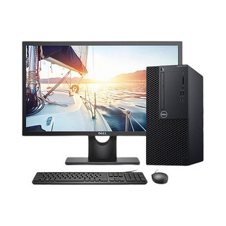 DELL 戴尔 OptiPlex 3070MT 九代酷睿版 21.5英寸 商务台式机 黑色 (酷睿i5-9500、RX 550 4G、16GB、256GB SSD+1TB HDD、风冷)