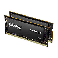 Kingston 金士顿 Impact风暴系列 骇客神条 DDR4 2666MHz 笔记本内存条 32GB(16G×2)套装