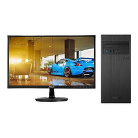 ASUS 华硕 碉堡 T20 赛扬版 21.5英寸 商用台式机 黑色 (赛扬G4930、核芯显卡、8GB、128GB SSD+1TB HDD、风冷)