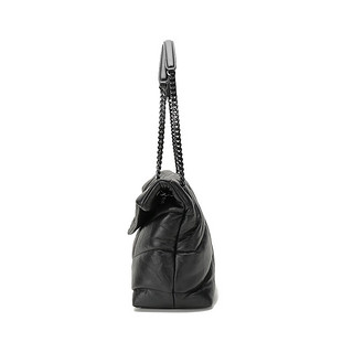 SAINT LAURENT 圣罗兰 LOULOU系列 女士皮革单肩包 5774751UQ081000 黑色 中号