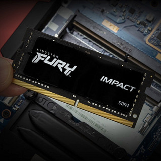 Kingston 金士顿 Impact系列 DDR4 2666MHz 笔记本内存 普条 黑色 32GB 16GB*2 HX426S15IB2K2/32