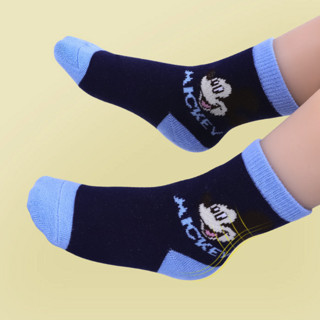 Disney 迪士尼 SM3617 儿童中筒袜 5双装 开心字母米奇 20-22cm