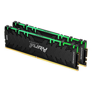 Kingston 金士顿 FURY Renegade 叛逆者系列 DDR4 3200MHz RGB 台式机内存 灯条 黑色