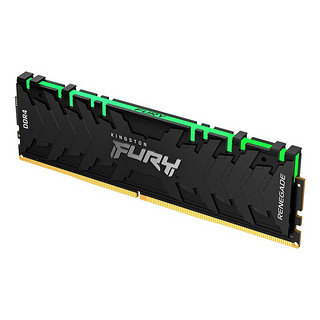 Kingston 金士顿 FURY Renegade 叛逆者系列 DDR4 3200MHz RGB 台式机内存 灯条 黑色