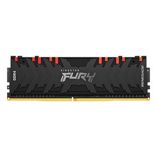 Kingston 金士顿 Renegade 叛逆者系列 DDR4 3200MHz RGB 台式机内存 灯条 黑色 16GB HX432C16PB3A/16