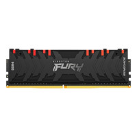Kingston 金士顿 Beast 野兽系列 DDR4 3200MHz 台式机内存 灯条 黑色 RGB 8GB HX432C16PB3A/8