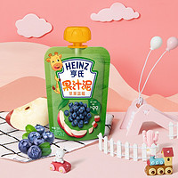 Heinz 亨氏 乐维滋系列 果泥 3段 苹果蓝莓味 120g