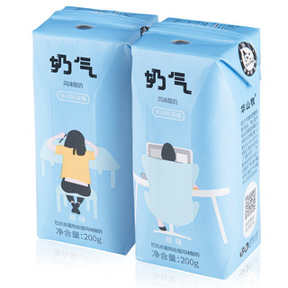 华山牧 奶气 风味酸奶 原味 200g*12盒