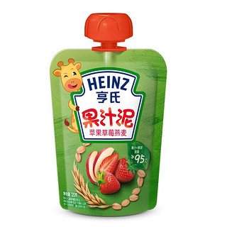 Heinz 亨氏 乐维滋系列 果泥 3段 苹果草莓燕麦味+苹果香芒燕麦味 120g*12袋