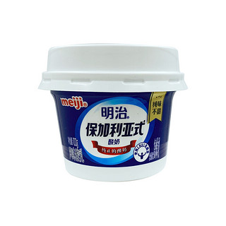 meiji 明治 保加利亚式酸奶 纯味不甜100g*4杯低温酸奶 特选LB81乳酸菌