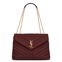 SAINT LAURENT 圣罗兰 LOULOU系列 女士牛皮单肩包 574946DV7276475 大红色 中号