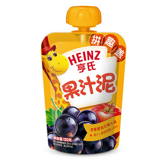 Heinz 亨氏 乐维滋系列 果泥 3段 苹果黑加仑味 120g
