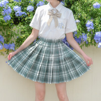 啦啦酱 半山归藏 jk制服 女士格裙 JK270 深绿色