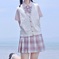 啦啦酱 蜜桃汽水 jk制服格裙 JK110 粉色
