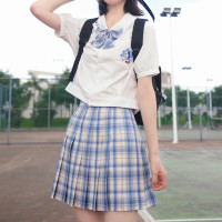 啦啦酱 jk制服 白雪皇后 风琴褶基础款 JK075 白色衬衫