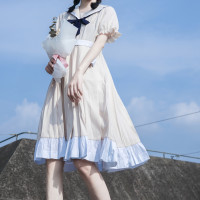 樱花家族 jk制服 月沼小姐 雪纺连衣百褶裙