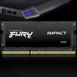 Kingston 金士顿 Impact系列 DDR3L 1600MHz 笔记本内存 普条 黑色 4GB HX316LS9IB/4