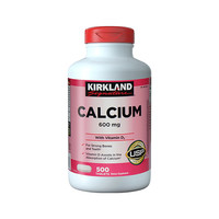 科克兰 柯克兰(Kirkland) 钙片 钙+维生素D3 可兰青少年中老年成人补钙骨骼牙齿健康助钙吸收 500粒 一瓶装