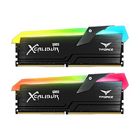 Team 十铨 王者之剑系列 高亮版 DDR4 4000MHz RGB 台式机内存 灯条 黑色 16GB 8GB*2