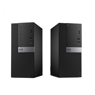 DELL 戴尔 OptiPlex 3050MT 七代酷睿版 23英寸 商务台式机 黑色 (酷睿i3-7100、核芯显卡、4GB、1TB HDD、风冷)