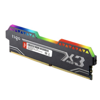 Kimtigo 金泰克 x3 DDR4 3600MHz RGB 台式机内存 灯条 黑色 8GB