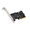 DIEWU SATA3.0-T4 PCI-E转四SATA3.0 扩展卡