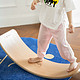 TOOKYTOY 儿童木质曲板平衡跷跷板感统训练室内玩具