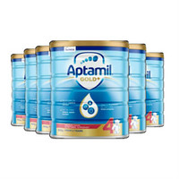 Aptamil 爱他美 金装版婴幼儿奶粉 900g 4段 6罐包邮装