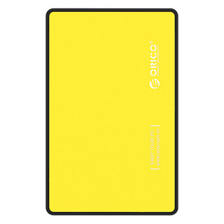 ORICO 奥睿科 2.5英寸 SATA硬盘盒 USB 3.0 USB-B 黄色