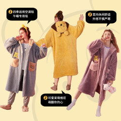 sixrabbit六只兔子迪士尼系列中长款睡袍662004010067