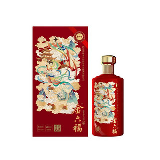 金六福 铭匠12 50%vol 浓香型白酒 500ml*6瓶 整箱装