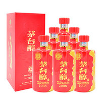 PLUS会员：茅台 醇 2008 53%vol 柔和酱香型白酒 500ml*6