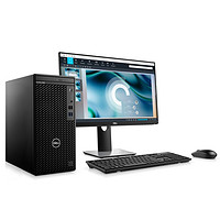 DELL 戴尔 OptiPlex 3080MT 十代酷睿版 27英寸 商务台式机 黑色 (酷睿i5-10500、GT 710、8GB、256GB SSD+1TB HDD、风冷)