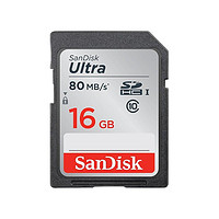 SanDisk 闪迪 SDHC SD存储卡 16GB（UHS-I）