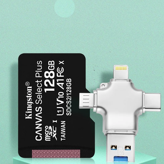 Kingston 金士顿 SDCS2 Micro-SD存储卡 128GB+四合一读卡器