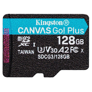 Kingston 金士顿 SDCG3Micro-SD存储卡 128GB（UHS-I、V30、U3、A2）