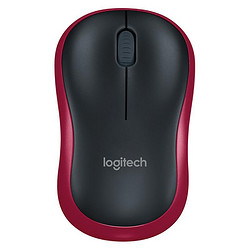 logitech 罗技 M185 2.4G无线鼠标 1000DPI 黑红