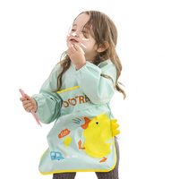 kocotree kk树 KQ20123 宝宝吃饭罩衣 可爱小黄鹂 XL