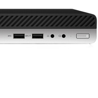 HP 惠普 ProDesk 400 G4 DM 商用台式机 银黑色 (奔腾G4900T、核芯显卡、4GB、500GB HDD、风冷)