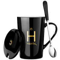 chili A0018 马克杯 黑真金款 430ml H姓