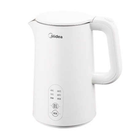 PLUS会员：美的 SH15X301 智能断电 电水壶  1.5L