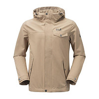 Jack Wolfskin 狼爪 Outdoor Lifestyle系列 男子冲锋衣 5120372-5020 米白色 XXXL