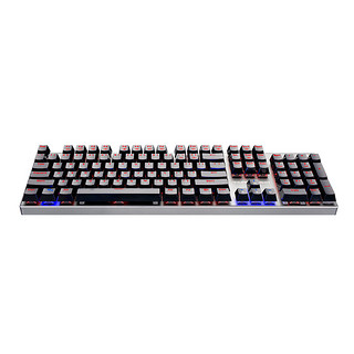 ThundeRobot 雷神 黑金刚 K70R 机械键盘 国产红轴+强袭 M201 RGB 鼠标 有线键鼠套装 黑色