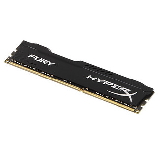 Kingston 金士顿 Fury系列 DDR3 1600MHz 台式机内存 马甲条 黑色 8GB HX316C10FB/8